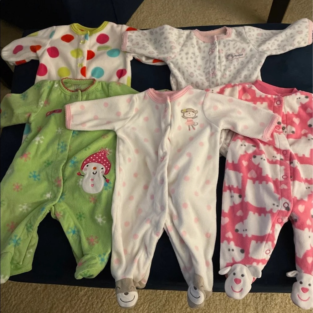 Baby girl sleepers